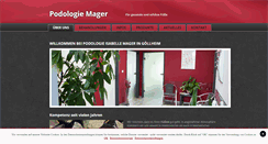 Desktop Screenshot of podologie-mager.de